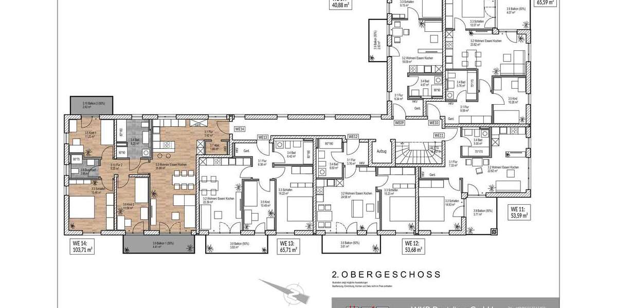Etagenwohnung Ottobrunn - 4 Zimmer, 104 m&sup2;, 999.000&euro; | Angebot:26244556