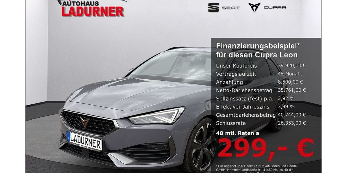 Cupra Leon 21.250 km 38.920 &euro; Tuttlingen 78532