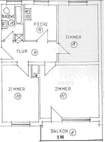 Etagenwohnung Baden-Baden Lichtental - 3 Zimmer, 77 m&sup2;, 220.000&euro; | Angebot:26441172