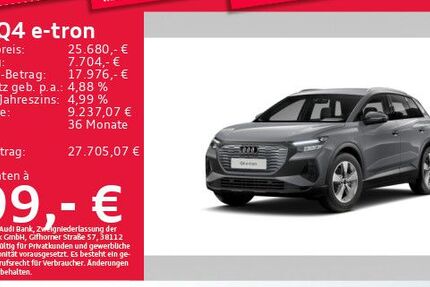 Audi Q4 e-tron 29.644 km 25.680 &euro; München 81825