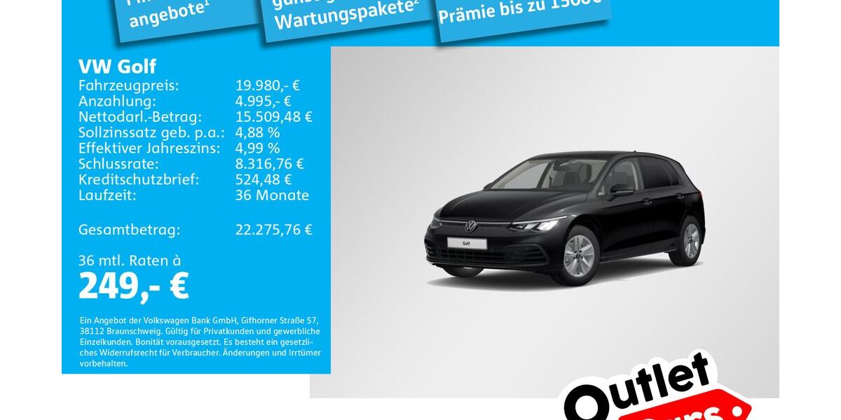 VW Golf 95.662 km 19.980 &euro; Dachau 85221
