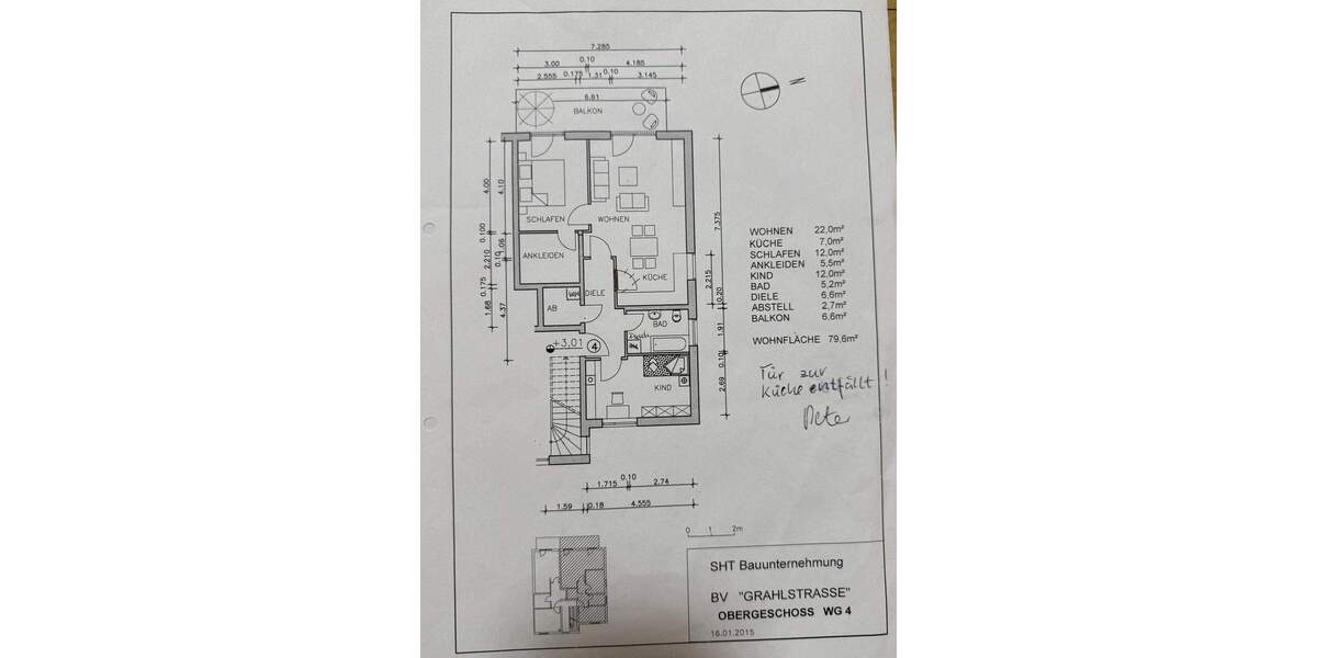 Etagenwohnung Perleberg - 3 Zimmer, 77 m&sup2;, 179.000&euro; | Angebot:25689419