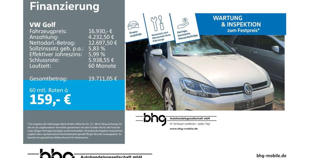 VW Golf 38.263 km 16.930 &euro; Durmersheim 76448