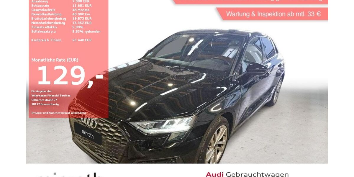 Audi A3 22.116 km 22.940 € Moers-Hülsdonk 47441