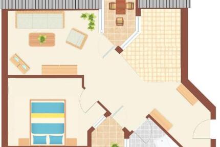 2-Zimmer-Dachgeschosswohnung mit Loggia und Garage 2 zimmer