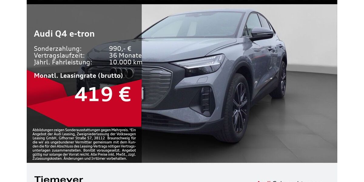 Audi Q4 e-tron 4.788 km 42.750 &euro; Gelsenkirchen 45894