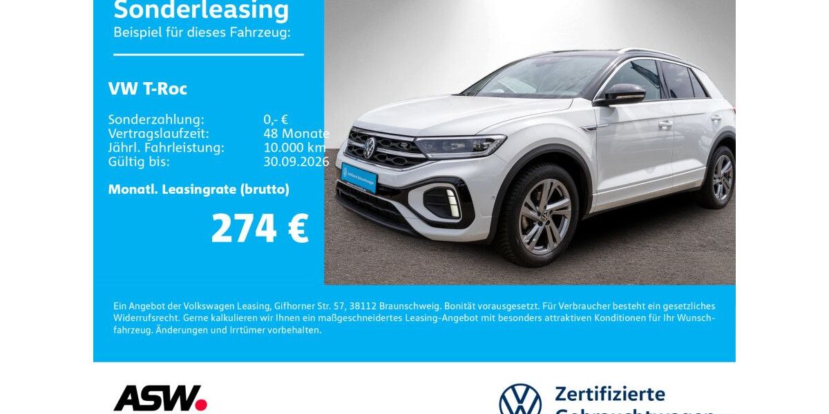 VW T-Roc 33.700 km 27.760 &euro; Bad Rappenau 74906