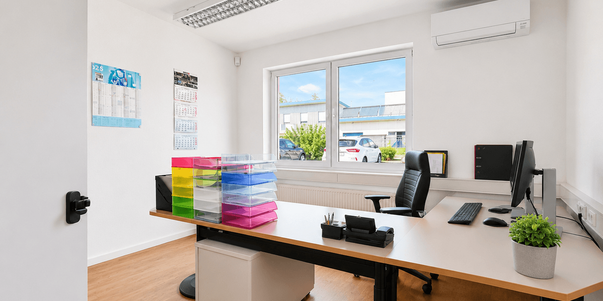 Renditeobjekt im Gewerbegebiet: Büro, kleines Lager und Wohnen mit PV-Anlage auf ca. 2.438 m² - Gewerbeobjekt Bad Oeynhausen Dehme | Angebot:27333800