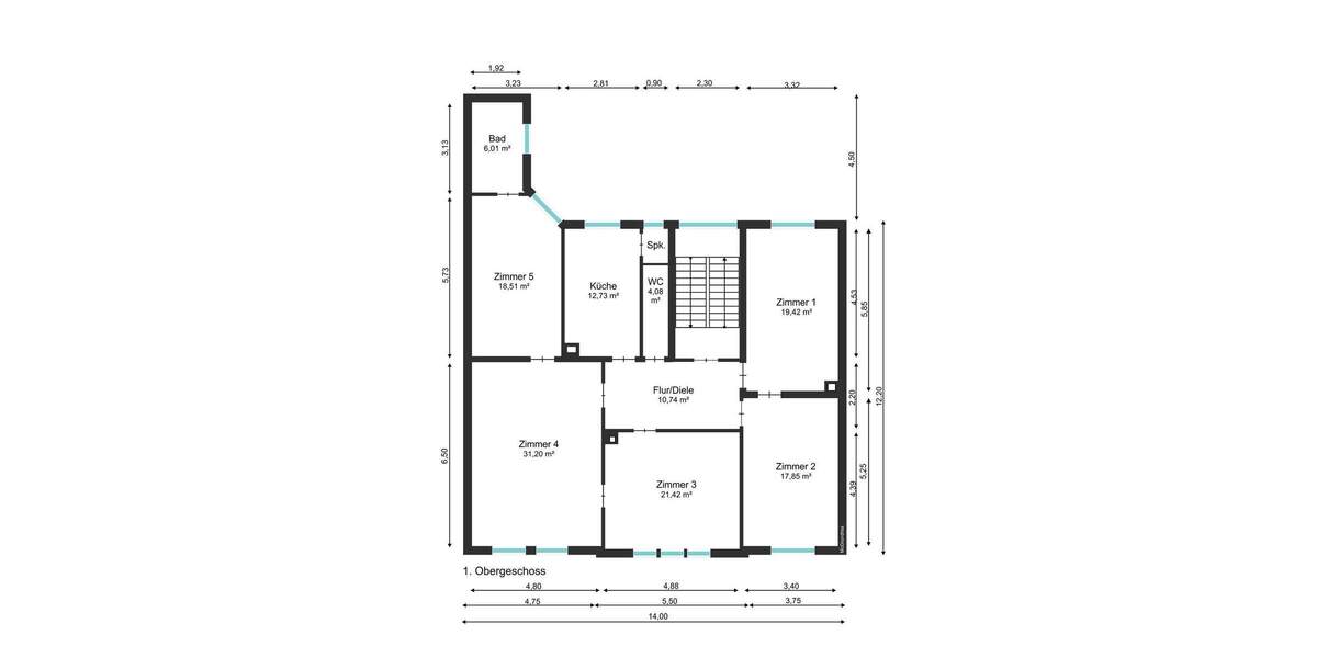 Zimmer Offenburg Südoststadt - 5 Zimmer, 142 m&sup2;, 1.390&euro; | Angebot:25698770