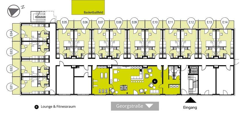 Erdgeschoßwohnung Ravensburg Eschach - 1 Zimmer, 21 m&sup2;, 129.000&euro; | Angebot:26959069