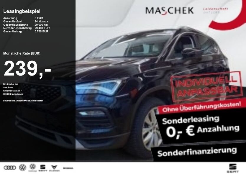 Seat Ateca 17.150 km 28.640 € Wackersdorf 92442
