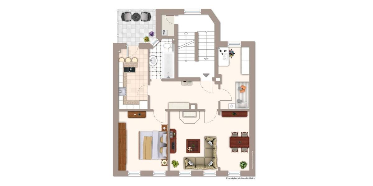 Etagenwohnung Gera Debschwitz - 3 Zimmer, 80 m&sup2;, 560&euro; | Angebot:26380197
