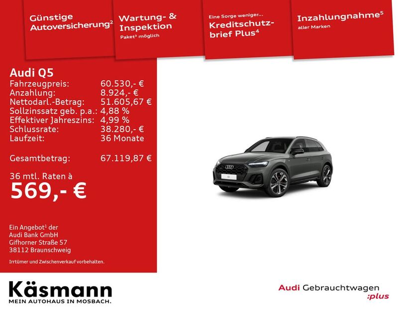 Audi Q5 14.500 km 60.530 € Mosbach 74821