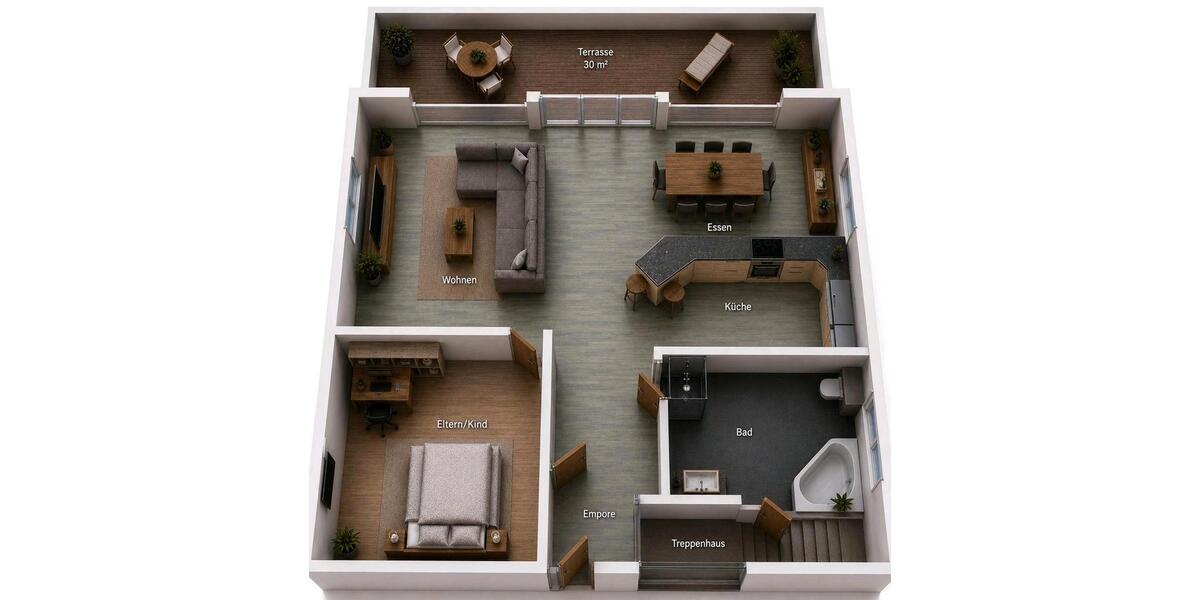 Dachgeschoßwohnung Neuhof - 2 Zimmer, 80 m&sup2;, 780&euro; | Angebot:26466627