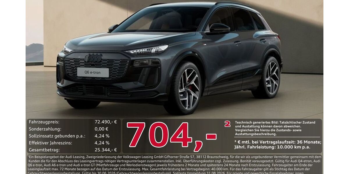 Audi Q6 e-tron 8.811 km 72.490 &euro; Ingolstadt 85057