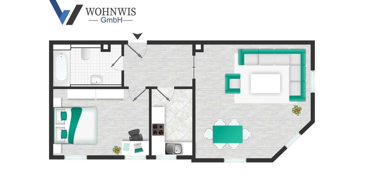 Etagenwohnung Klingenthal - 2 Zimmer, 58 m&sup2;, 320&euro; | Angebot:26591525