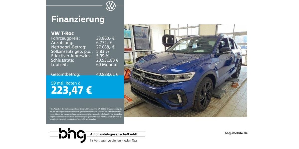 VW T-Roc 18.655 km 33.860 &euro; Reutlingen 72770