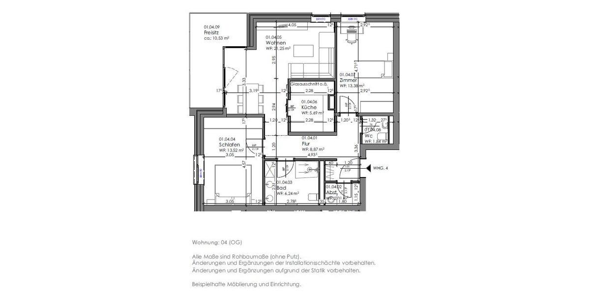 Etagenwohnung Dannenberg (Elbe) - 2 Zimmer, 52 m&sup2;, 159.805&euro; | Angebot:26432629