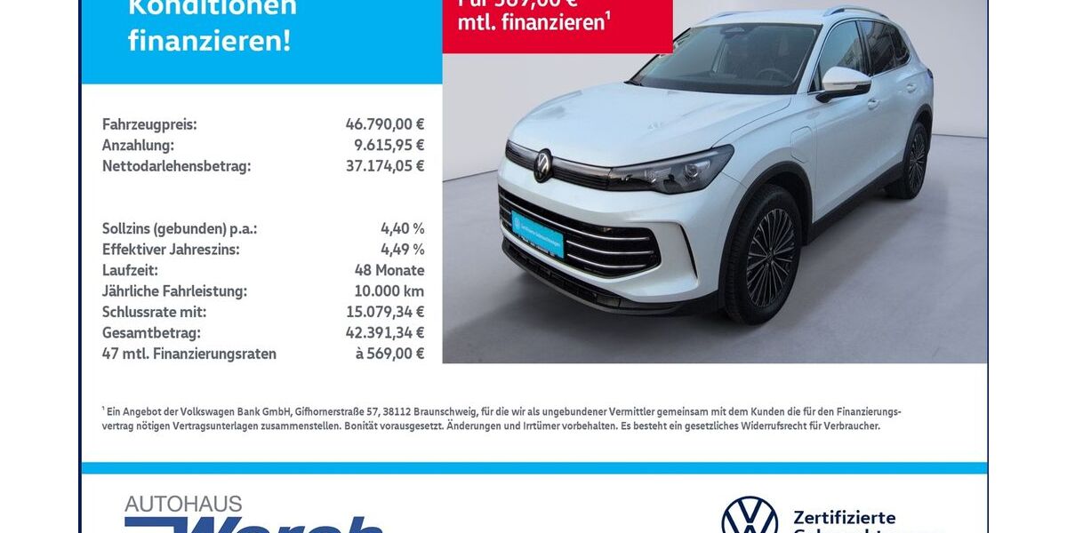 VW Tiguan 8.276 km 46.449 &euro; Südharz 06536