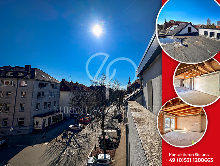 Etagenwohnung Braunschweig Nordstadt - 3 Zimmer, 182 m&sup2;, 750.000&euro; | Angebot:27377254