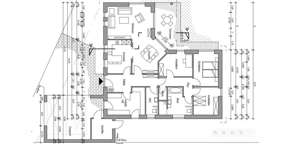 Erdgeschoßwohnung Ibbenbüren - 5 Zimmer, 133 m&sup2;, 1.550&euro; | Angebot:26413496