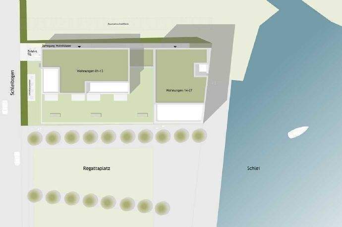 Terrassenwohnung Schleswig - 3 Zimmer, 86 m&sup2;, 445.900&euro; | Angebot:26572727