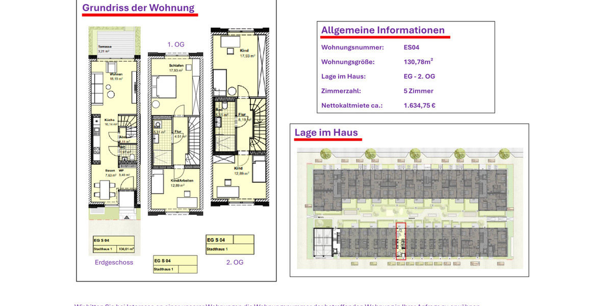 Etagenwohnung Wolfsburg Almke - 5 Zimmer, 130 m&sup2;, 1.635&euro; | Angebot:21201834
