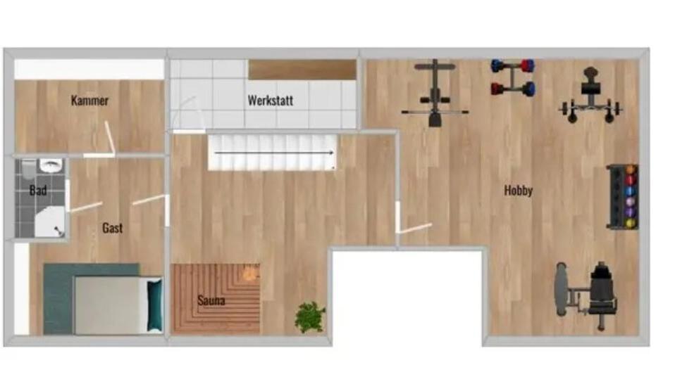 Stilvolles, modernisiertes Bungalow mit Sauna und Garten