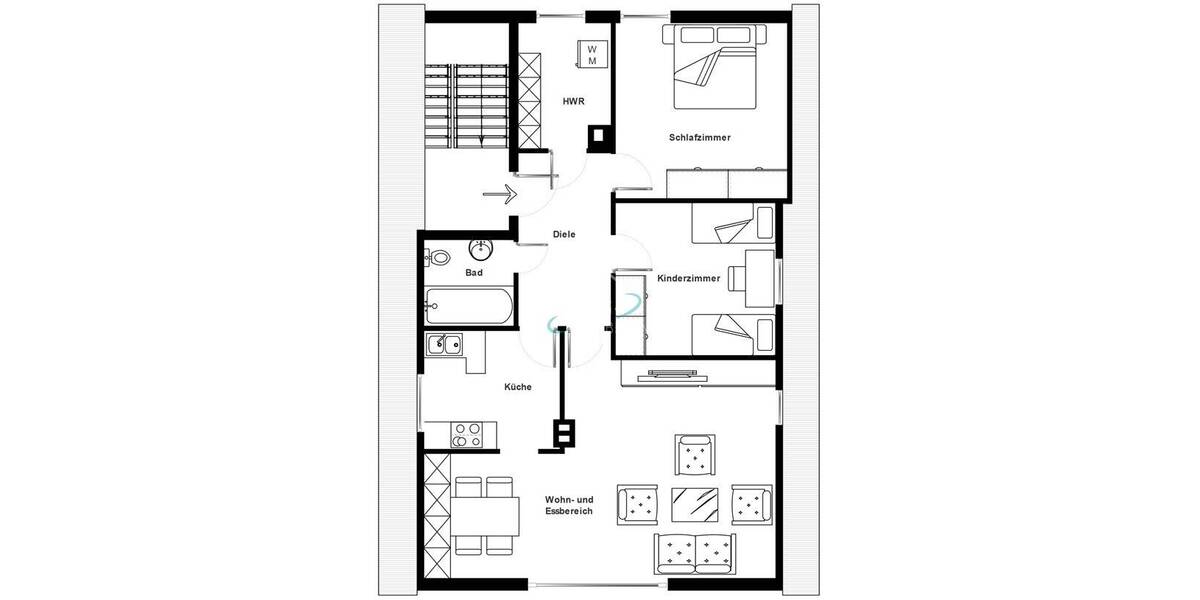 Mehrfamilienhaus, Wohnhaus Crailsheim Roßfeld - 8 Zimmer, 131 m&sup2;, 349.000&euro; | Angebot:26242334