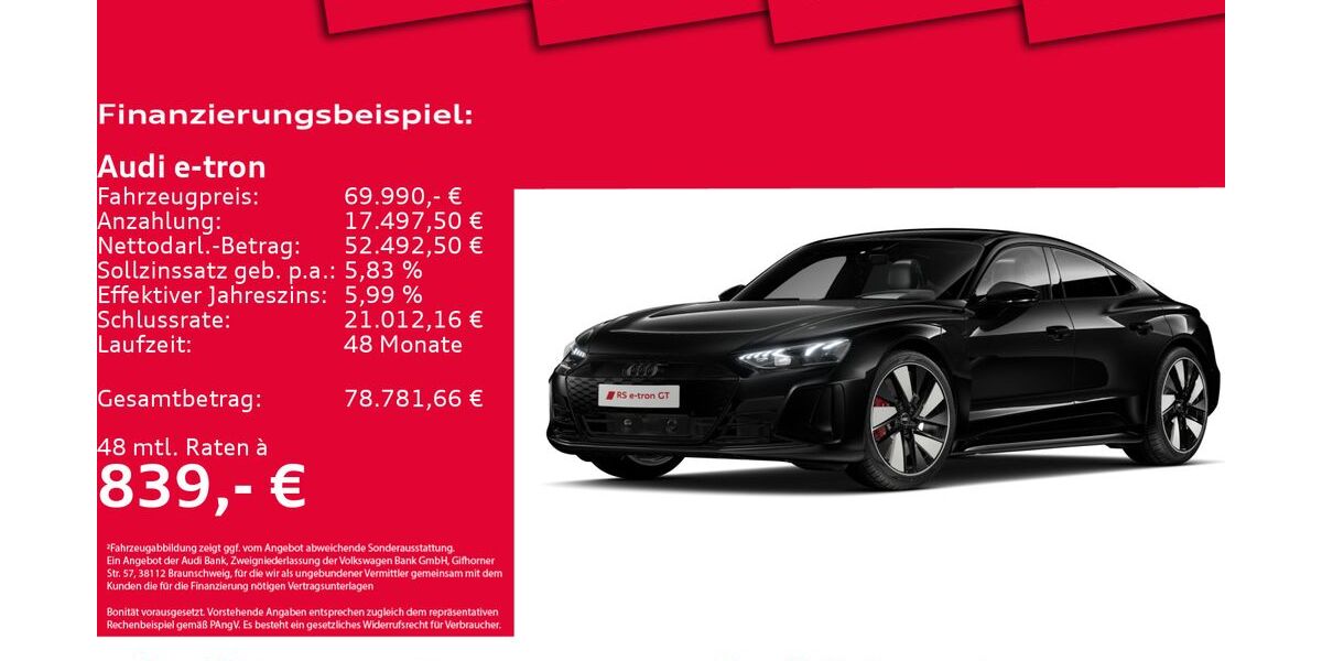 Audi RS e-tron GT 31.685 km 68.950 &euro; Hannover 30179