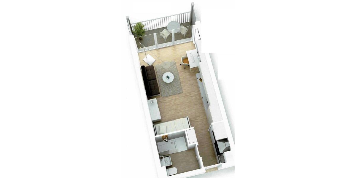 Etagenwohnung Regensburg Ganghofersiedlung - 1 Zimmer, 30 m&sup2;, 219.000&euro; | Angebot:27291345