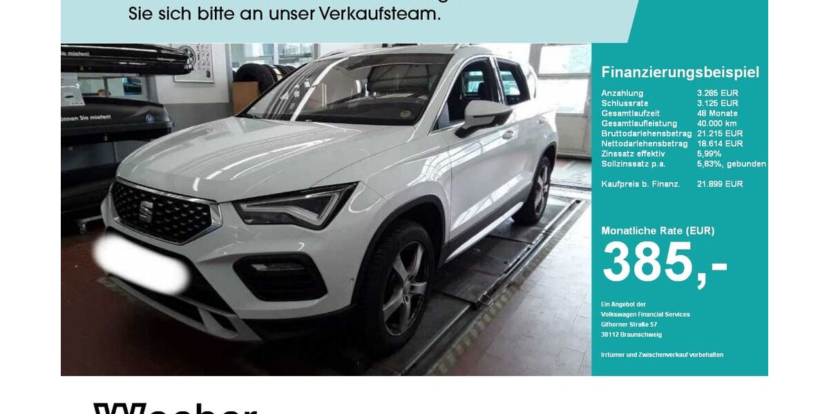 Seat Ateca 87.551 km 21.789 &euro; Leonberg 71229