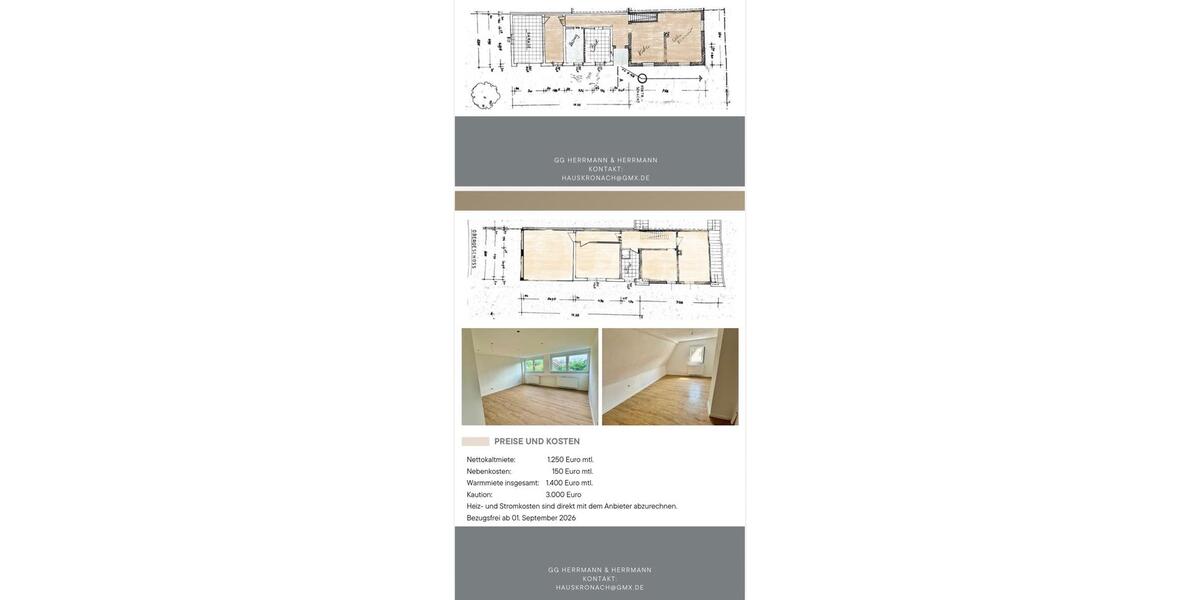 Doppelhaushälfte Kronach - 6 Zimmer, 142 m&sup2;, 1.250&euro; | Angebot:26640563