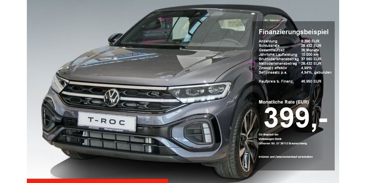 VW T-Roc 2.900 km 38.950 &euro; Ingolstadt 85053
