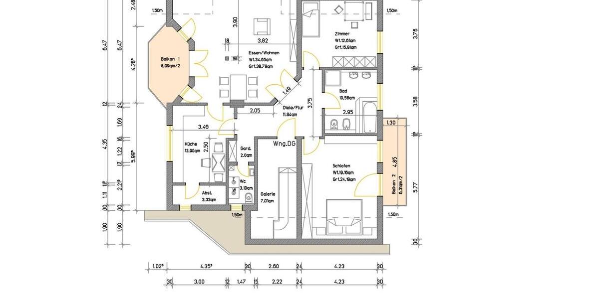 Charmante DG-Wohnung Naherholungsgebiet Seewoog, Ramstein-Miesenb 3 zimmer