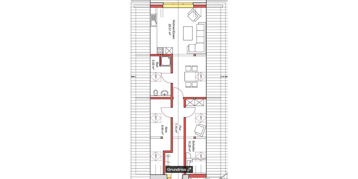 Dachgeschoßwohnung Lüder - 3 Zimmer, 62 m&sup2;, 530&euro; | Angebot:26458025