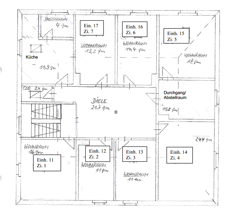 Wohnung zum Mieten in Gießen 260 € 13 m²