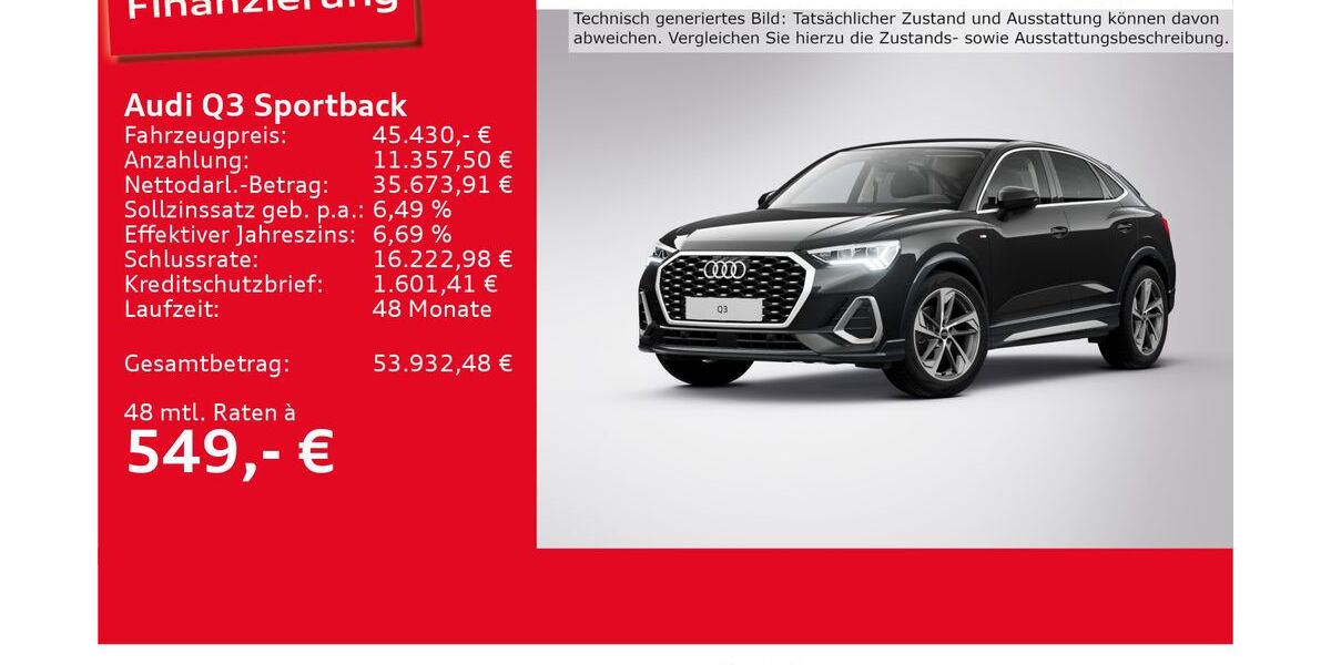 Audi Q3 8.311 km 42.820 &euro; Ulm 89073