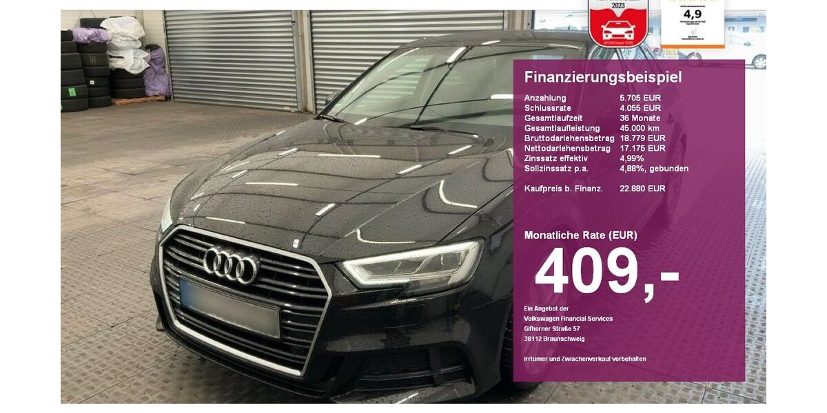 Audi A3 75.600 km 22.880 &euro; Albbruck 79774