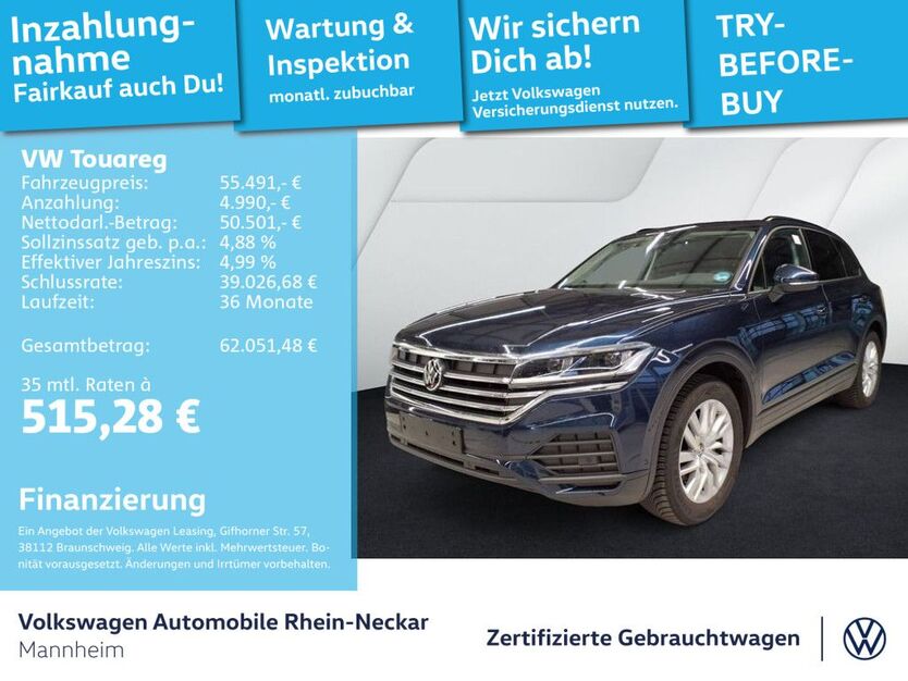 VW Touareg 27.407 km 55.491 € Mannheim 68309