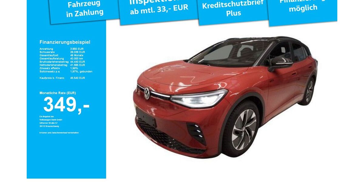 VW ID.4 3.385 km 45.540 &euro; Memmingen 87700