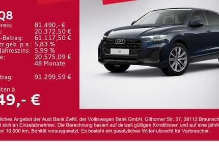 Audi Q8 28.865 km 81.490 &euro; Gersthofen 86368