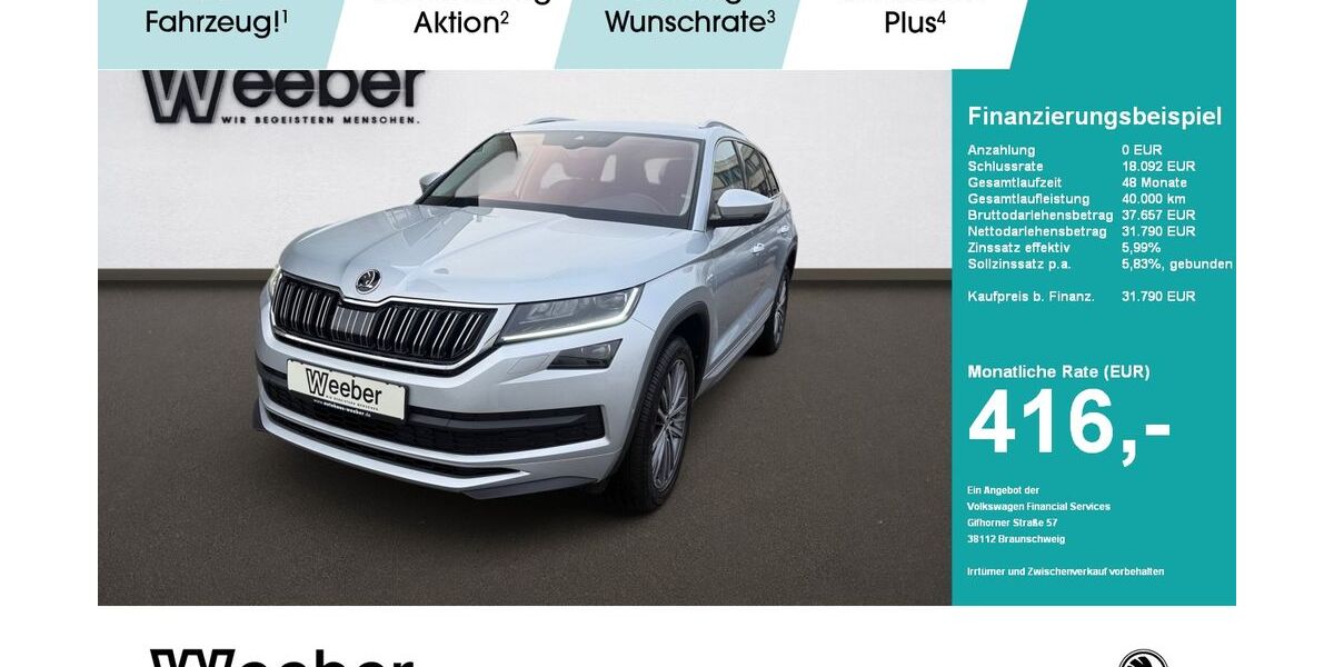 Skoda Kodiaq 66.881 km 30.890 &euro; Weil der Stadt 71263