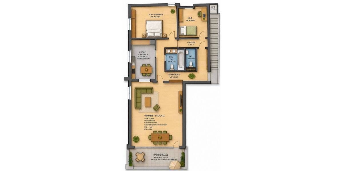 Etagenwohnung Würzburg Versbach - 3 Zimmer, 90 m&sup2;, 1.075&euro; | Angebot:26436730