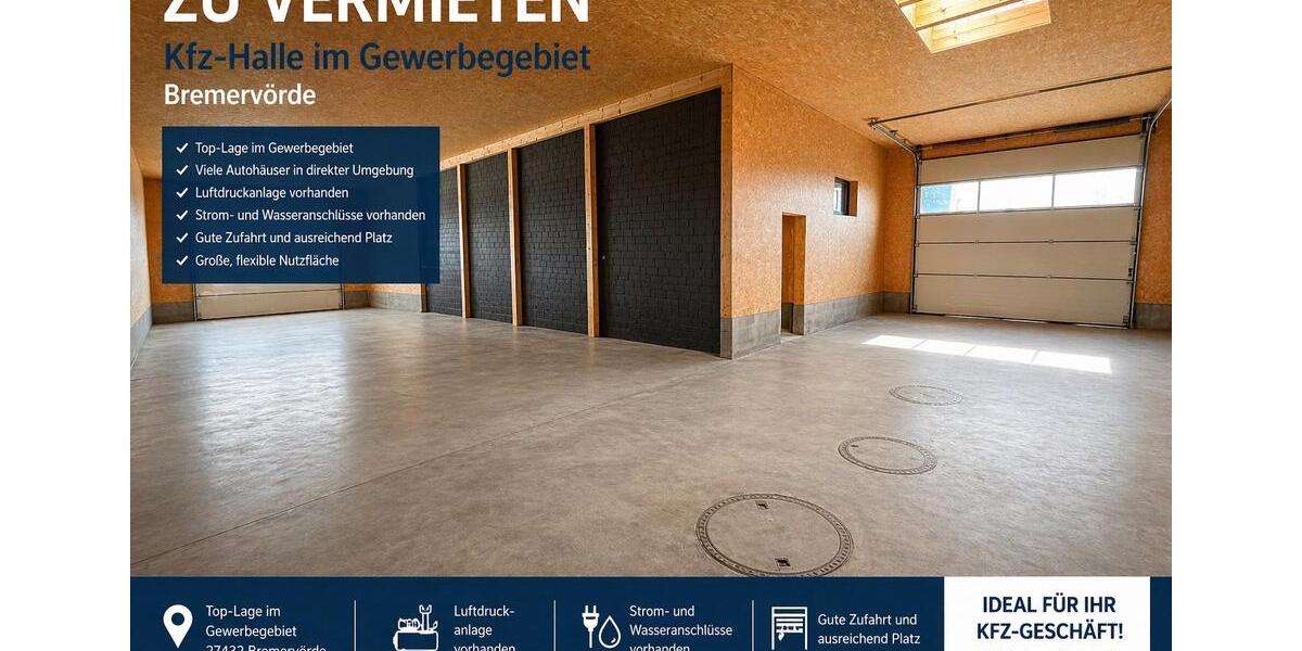 Gewerbeobjekt Bremervörde - 1.200&euro; | Angebot:26251991
