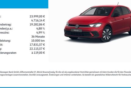 VW Polo 8.700 km 23.999 &euro; Mühlhausen/Thüringen 99974