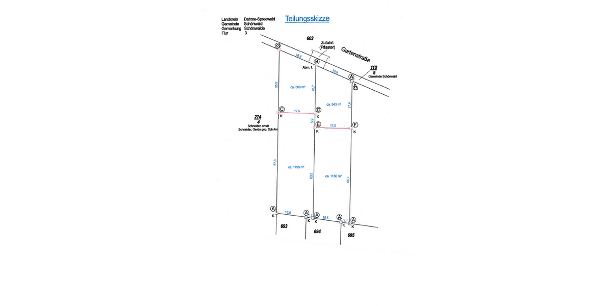Grundstück zu verkaufen in Schönwald 133.670 € 1130 m² zimmer