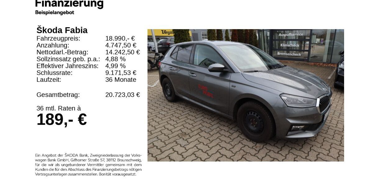 Skoda Fabia 10.500 km 18.790 &euro; Gifhorn 38518