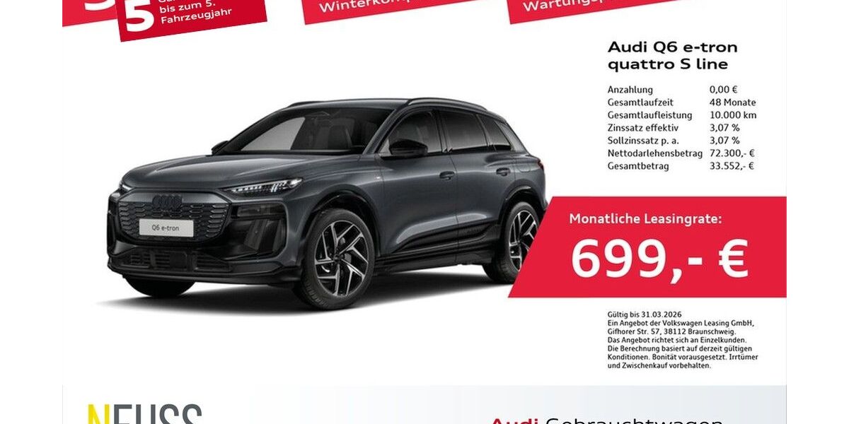 Audi Q6 e-tron 17.016 km 72.300 &euro; Pfarrkirchen 84347