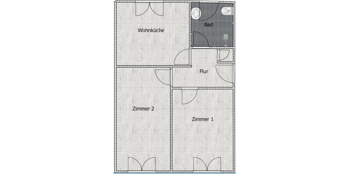 Erdgeschoßwohnung Aachen Aachen-Mitte - 2 Zimmer, 62 m&sup2;, 745&euro; | Angebot:24874861
